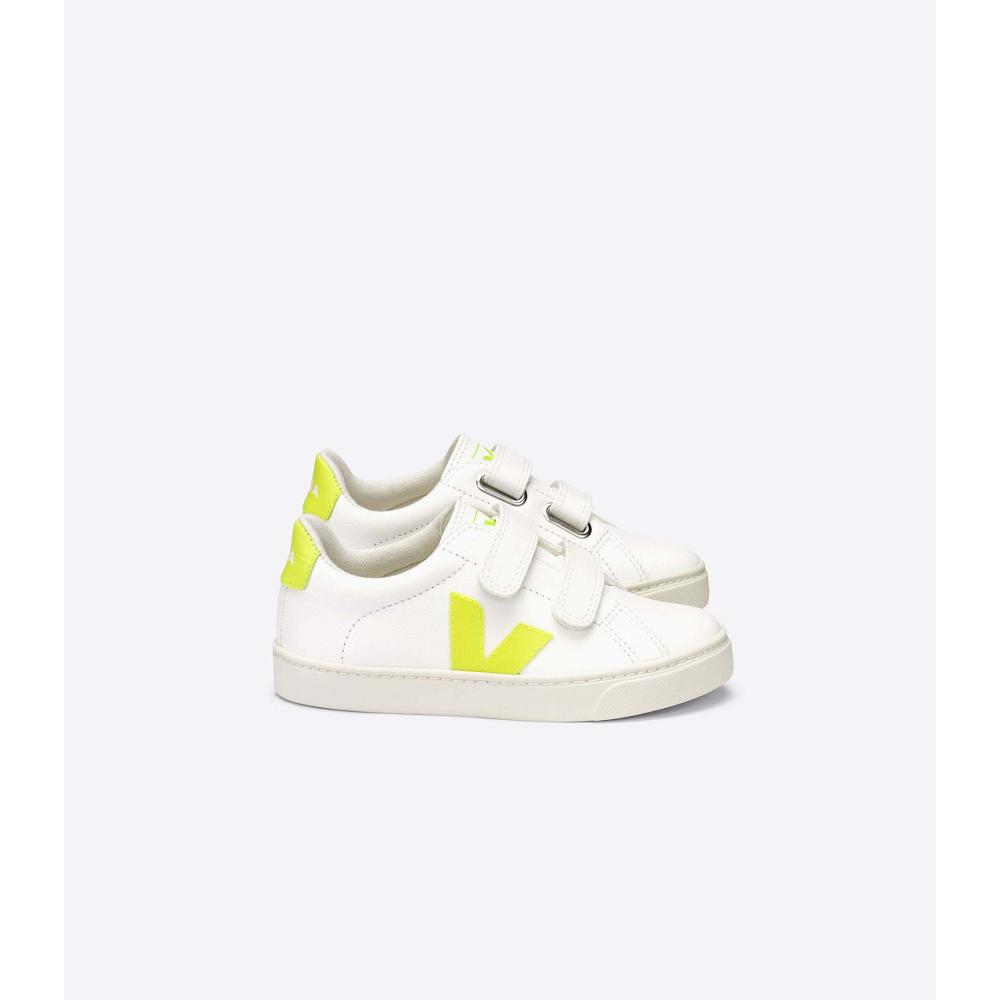 Veja ESPLAR CHROMEFREE Schoenen Kinderen White/Green | BE 726GSO